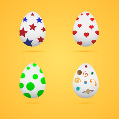 set of easter eggs