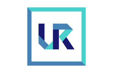 UR Square Ribbon Letter Logo