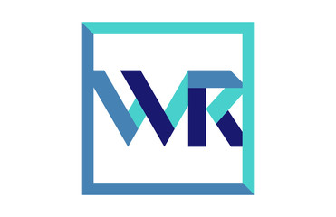WR Square Ribbon Letter Logo