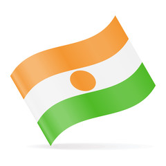 Niger Flag Vector Waving Icon