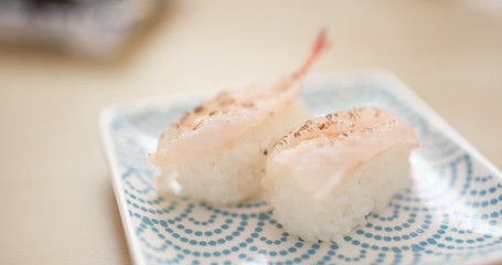 Grilled Shrimp sushi