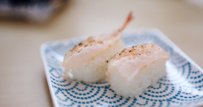 Grill Japanese salmon Sushi