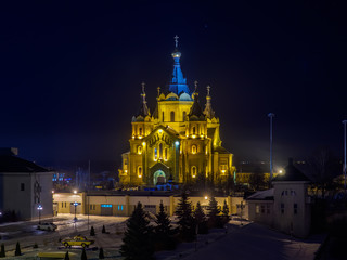 Nightview on Alexander Nevsky cathedral