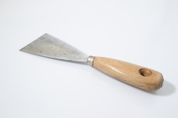 Building tools spatula in a white background