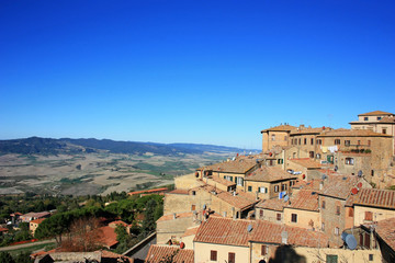 Fototapeta na wymiar View of Volterra, Italy
