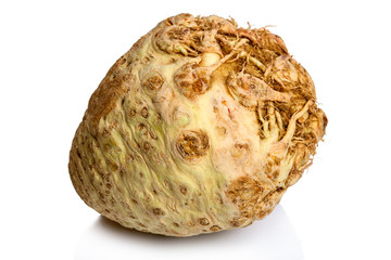 Obraz premium Celery root on white