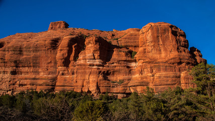 The red rock cliffs outside Sedona Arizona