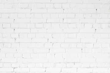 Fototapeta premium flat white brick wall background texture