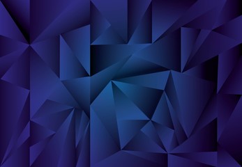 Fototapeta premium Light BLUE polygonal illustration, which consist of triangles. Triangular pattern for your business design. 