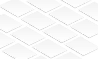 Obraz premium Blank isometric app screens mockup. Showcase your apps and UI projects. Vector illustration