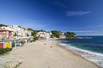 Fototapeta na wymiar View of maritime village of Calella de Palafrugell, Costa Brava, province Girona, Catalonia, Spain.