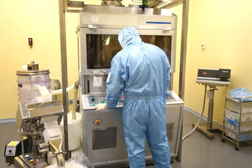 One of stages of drugs production