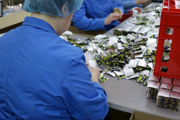 One of stages of drugs production