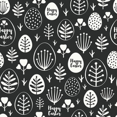 Seamless minimal easter vector pattern