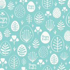 Seamless minimal easter vector pattern