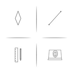 Education And Science simple linear icon set.Simple outline icons
