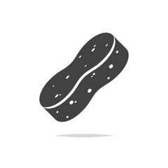 Sponge icon vector isolated transparent