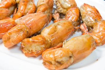 image of Thai food fried shrimp.