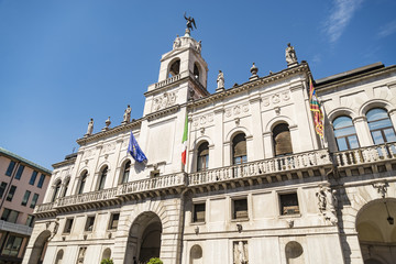 Padua university. Popular touristic european destination. Padua city view