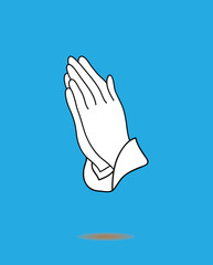 Vector Praying Hands
