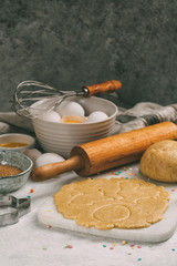 Baking cookies for Easter