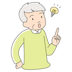 おじいちゃん_ヒラメキ