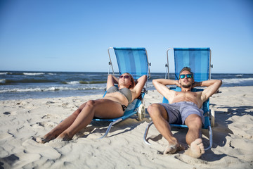 summer time on beach 