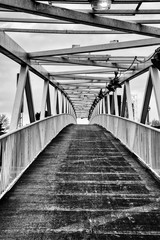 Leading Lines - Bridge Black and White