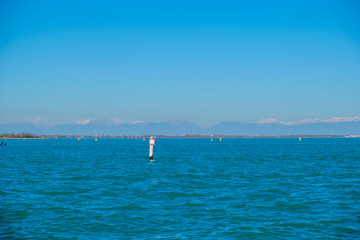 Venice lagoon in Italy