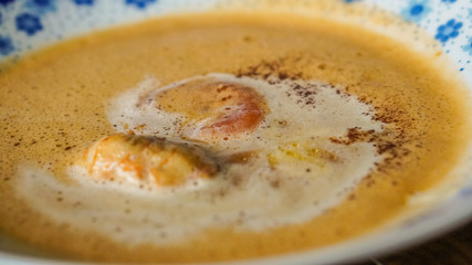 Creamy delicious lobster soup