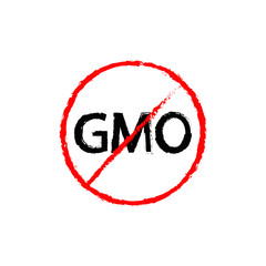 Not GMO sign . Vector