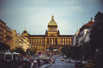 Obraz premium tourist places, historic streets in Prague