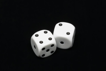 The dices are cast - two dices showing four and two for a total of six