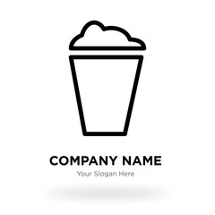 Cup or mug company logo design template, Business corporate vector icon