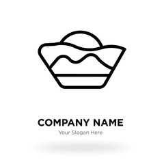 Bucket line company logo design template, Business corporate vector icon