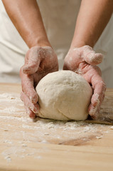 Bakery product. Tasty cooking for you. Cooking process. Flour and dough. Homemade healthy food.