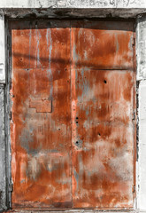 texture rusty iron gate