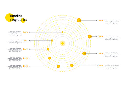 Spiral Timeline Infographic Layout