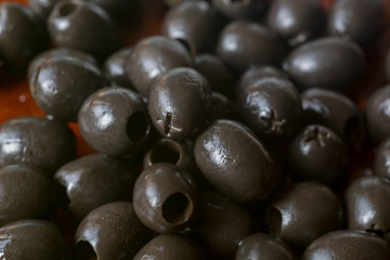 black olives macro