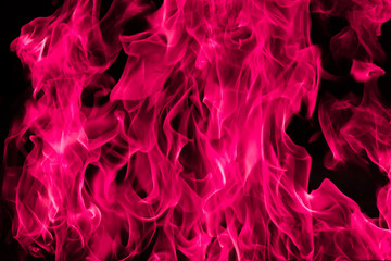 Blazing pink fire flame background and textured