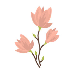 Spring flower flat icon