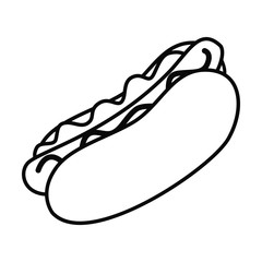 fast food line simle icon