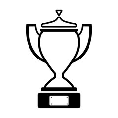Obraz premium cup line simple icon