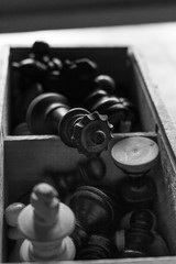 Box of Chess Pieces 
