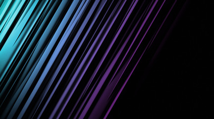 black background overlap dimension color 3d illustration message board for text and message design modern website