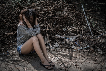 Asian woman to be left alone.