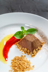 fit chocolate dessert