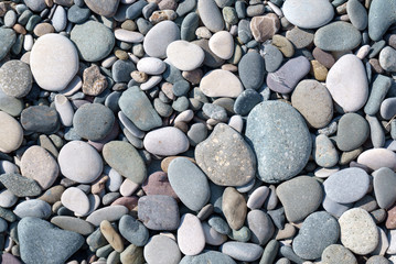 pebble stones at the beach