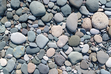 pebble stones at the beach