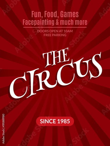 circus poster template